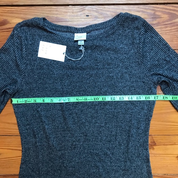 A New Day Gray Knit Bodycon Dress, NWT, M - Picture 7 of 14